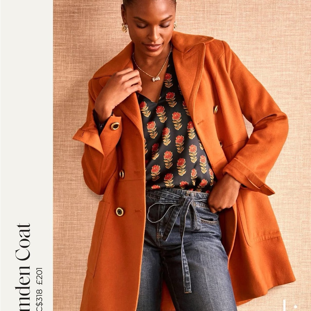 Cabi  Orange Camden Coat